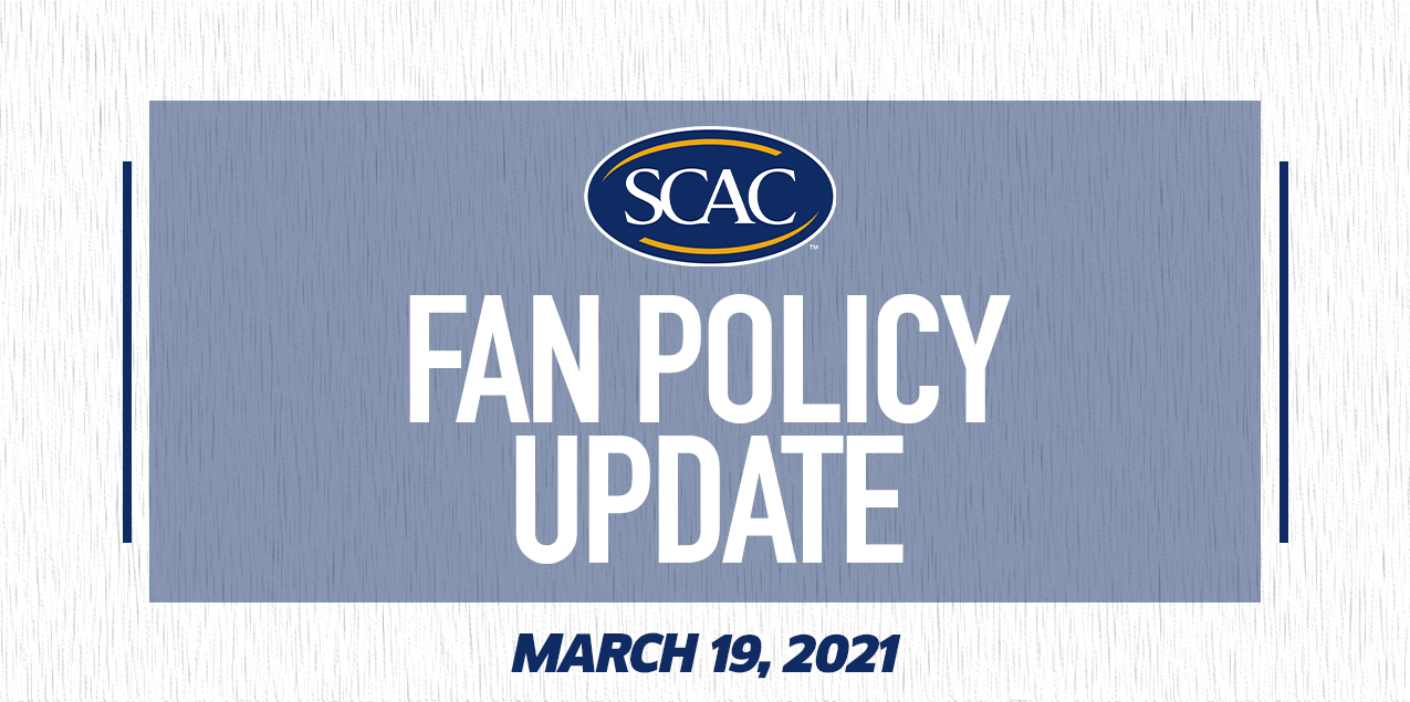 SCAC Announces Fan Policy Update