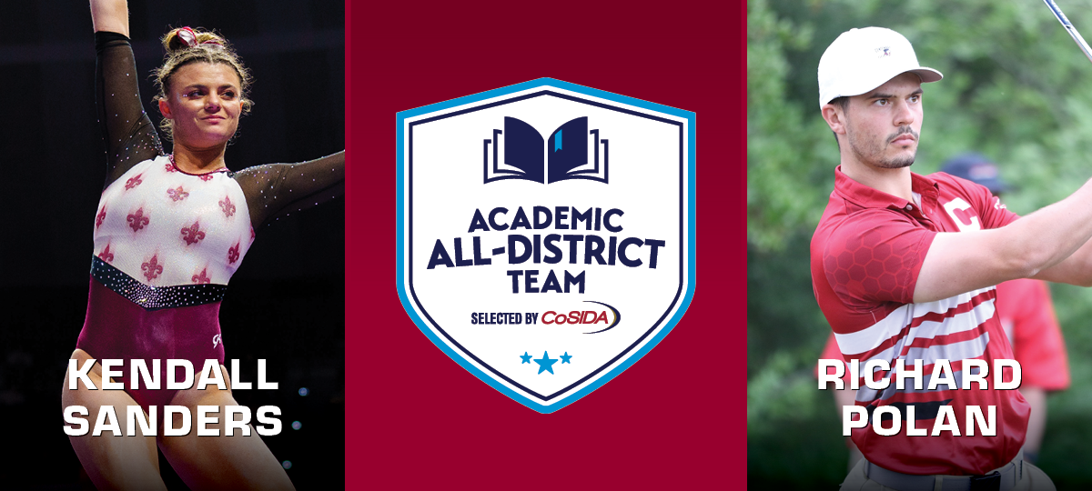Polan and Sanders Named To CoSIDA Academic All‐District At-Large Team