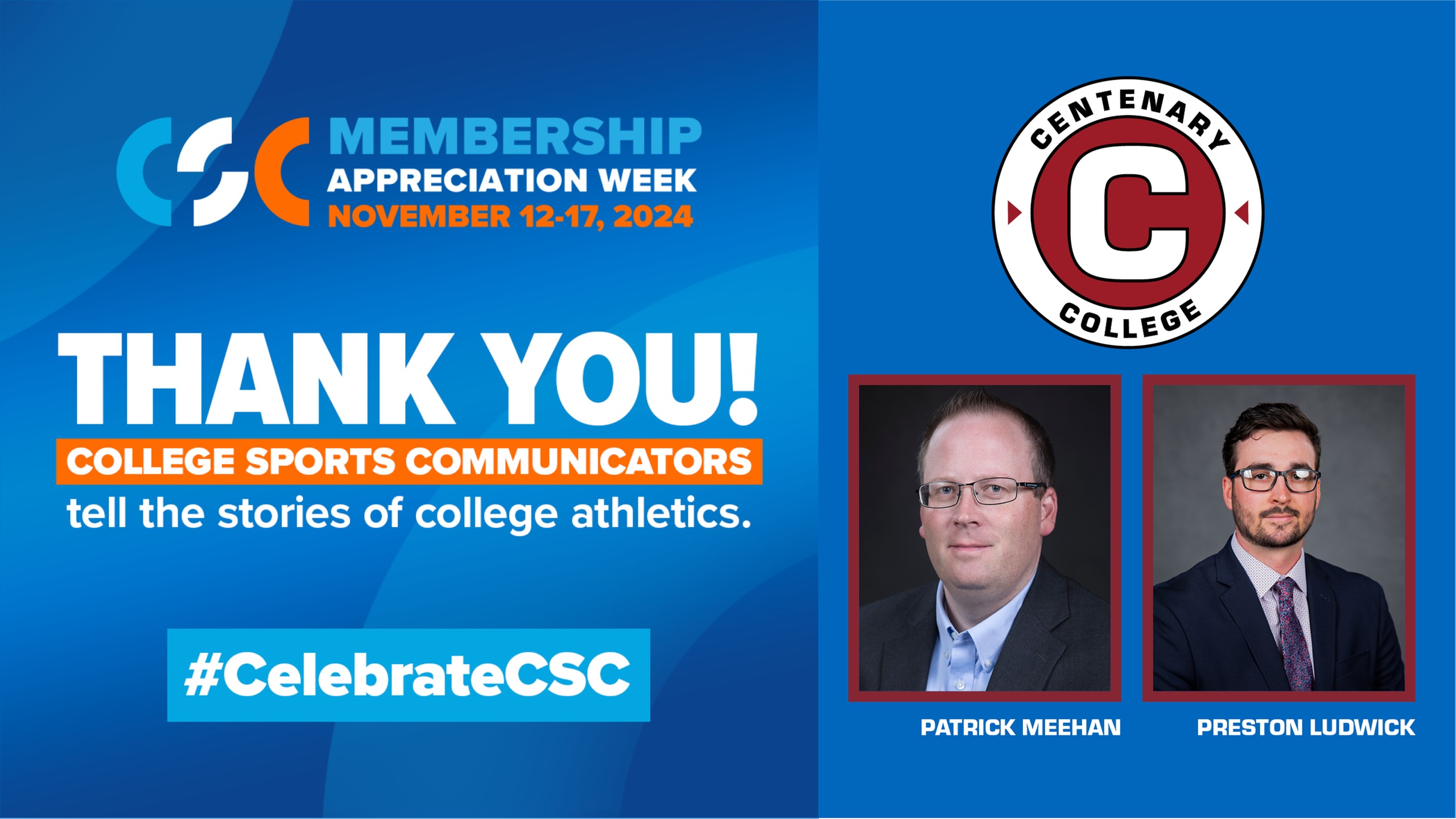 Centenary Athletics Celebrates College Sports Communicators Membership Appreciation Week