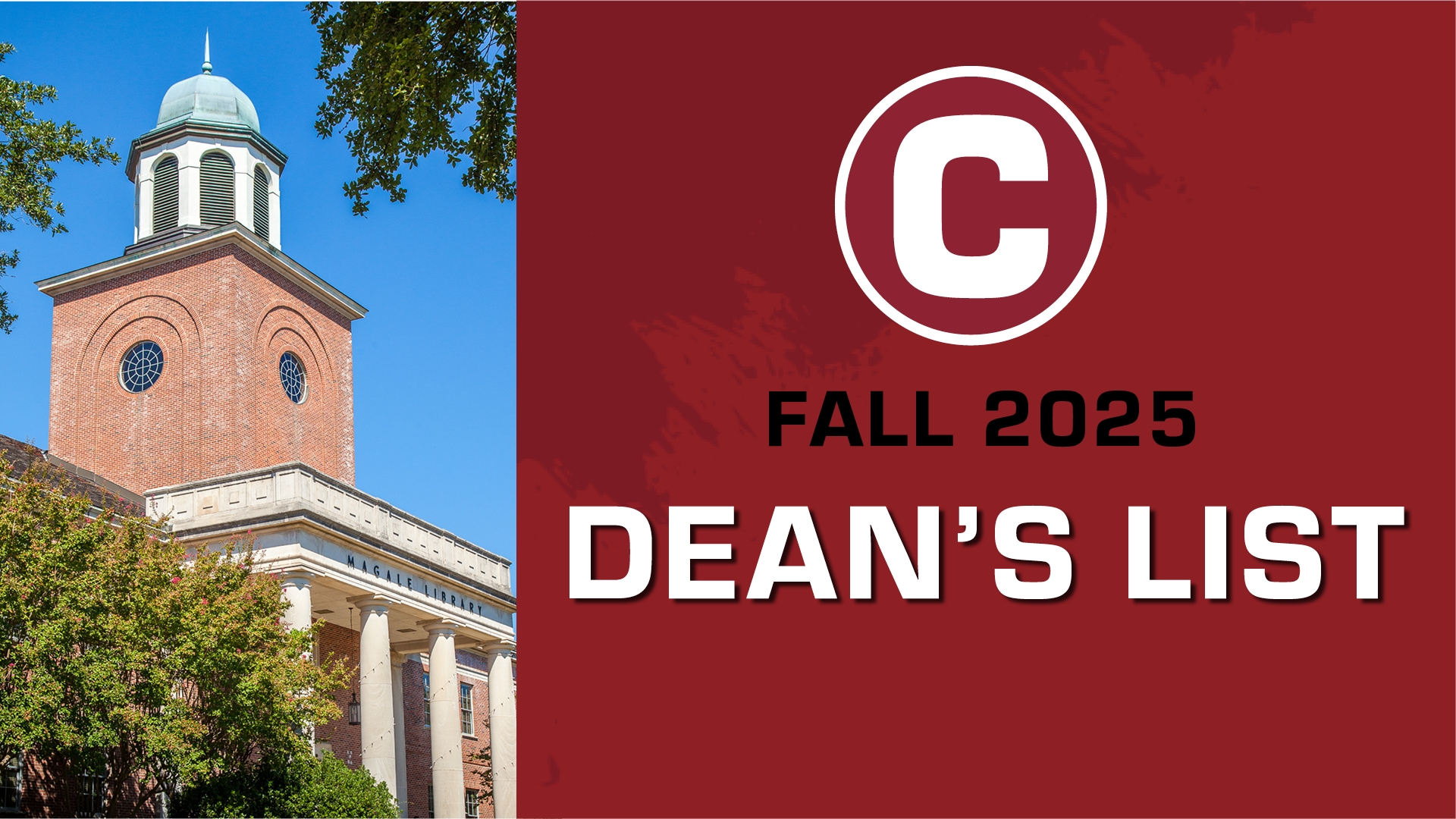Student-Athletes Well Represented On Fall 2025 Dean's List