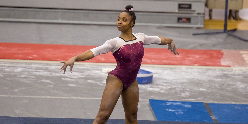 Ladies Gymnastics Overcomes Tough Start to Win on Beam and Floor, Falls to SEMO