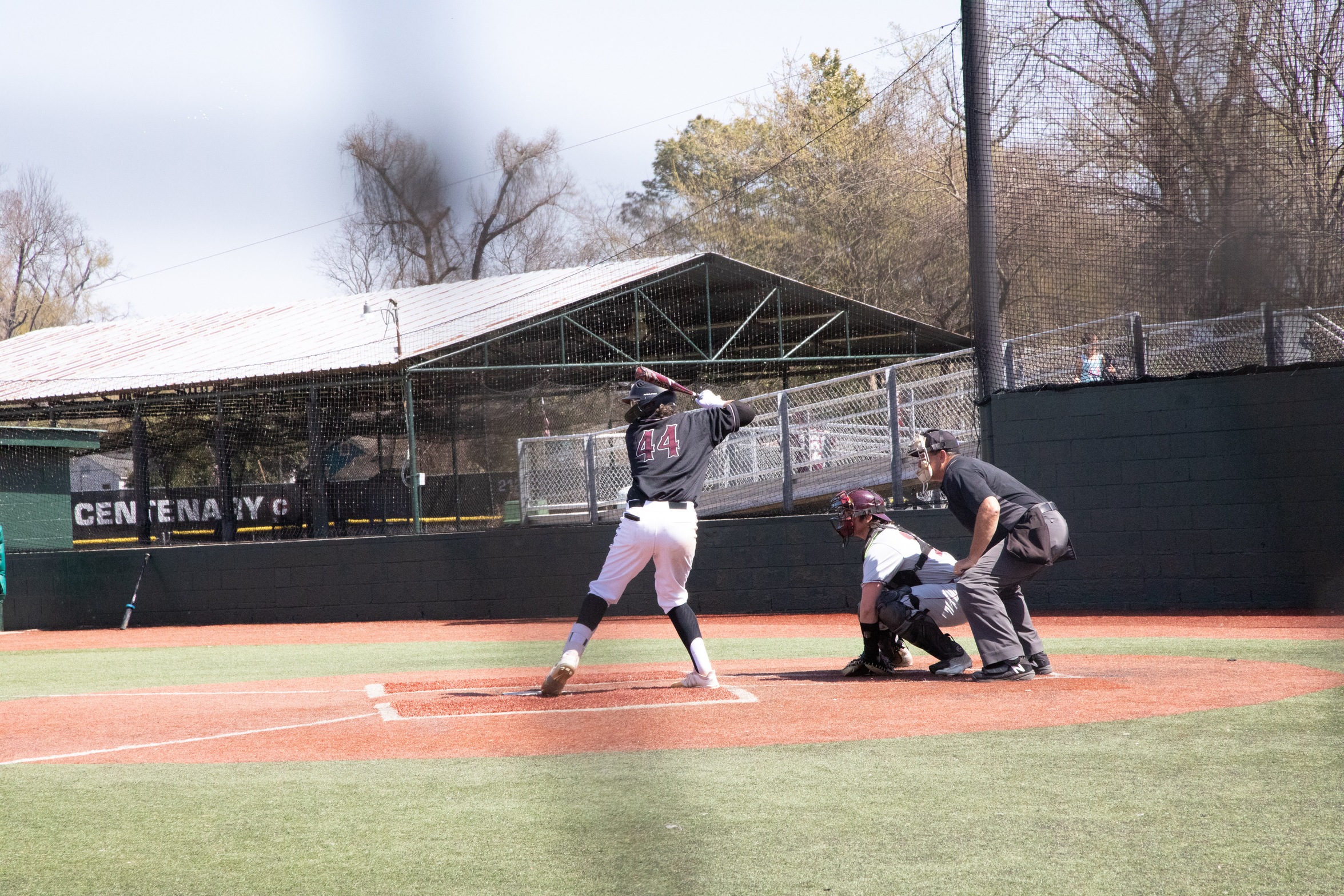 Senior Preston Ludwick reached 200 career hits and helped lead the Diamond Gents to a doubleheader split on Saturday.