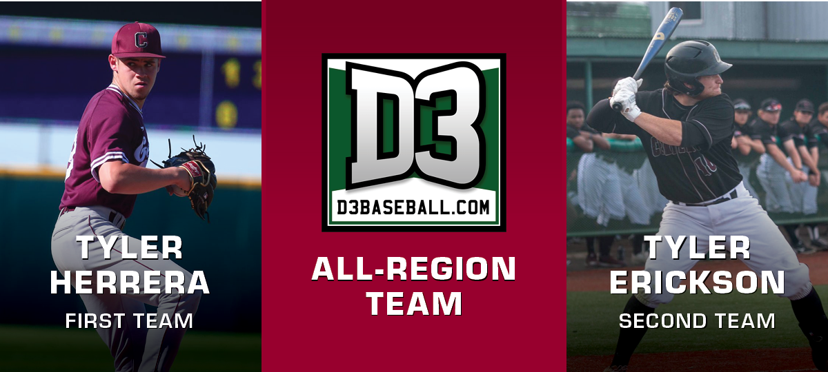 Tyler Herrera and Tyler Erickson were named to the 2022 D3baseball.com West All-Region Team.