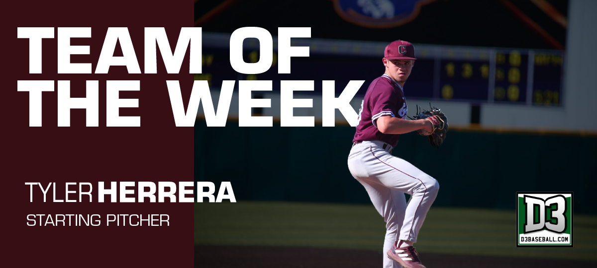 Tyler Herrera Named To D3baseball.com Team of the Week