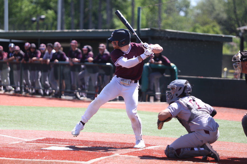 Sophomore LF Carson Livesay and the Diamond Gents will finish their regular season at home next weekend against Trinity.