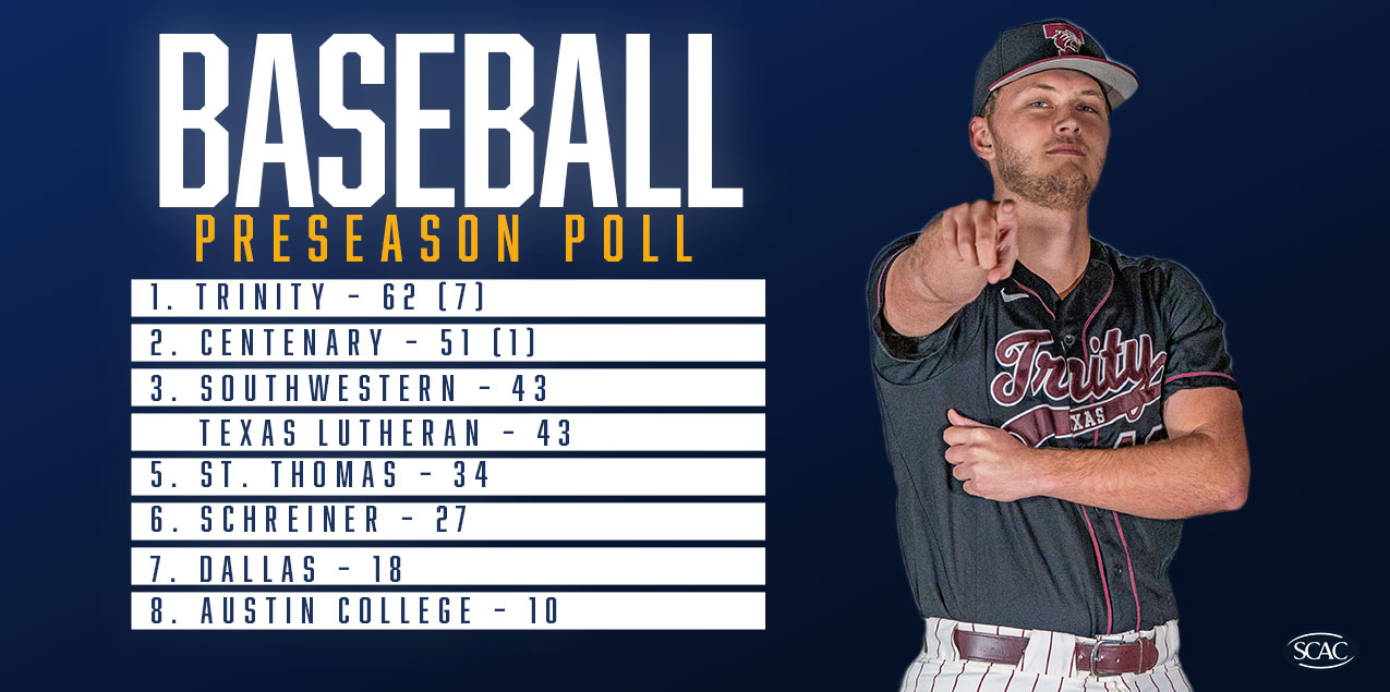Gents Picked To Finish Second In 2024 SCAC Preseason Baseball Poll