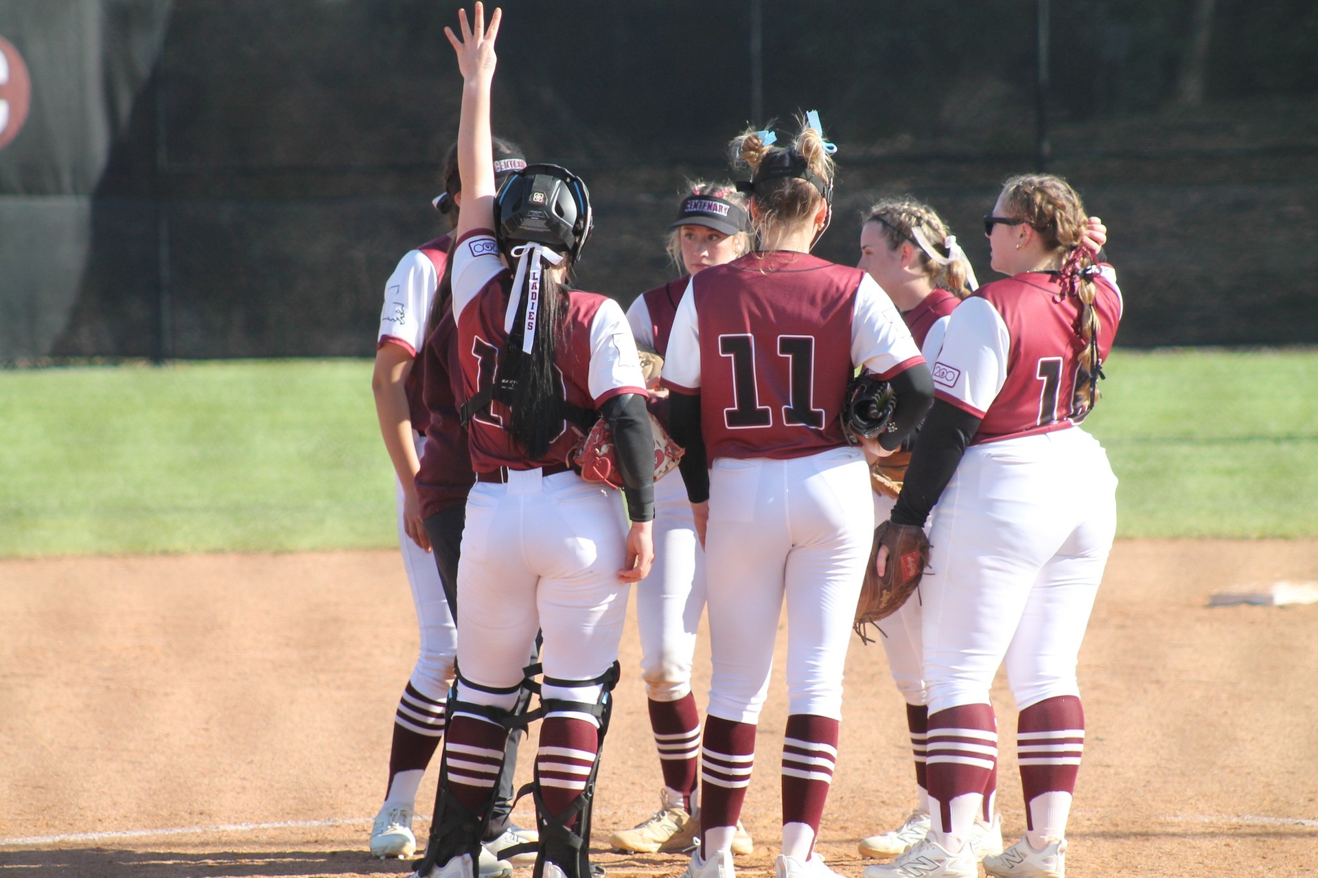 The Ladies were swept at Trinity this weekend.

PHOTO: Gina Roach