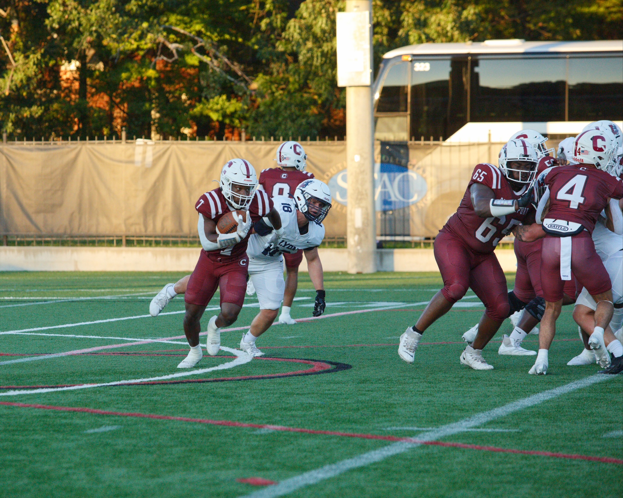 Junior RB Josh Ware (Shreveport, La.) and the Gents face a tough test on Saturday as SCAC leader McMurry University comes to town.

PHOTO: Chana Williams, Athletics student
