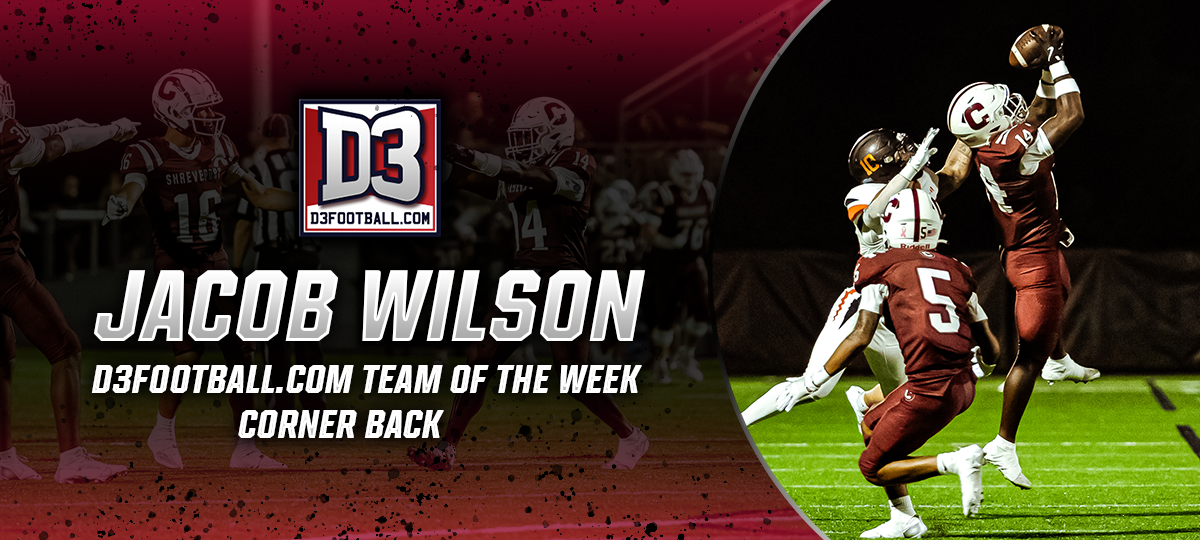 Jacob Wilson records his second pick of the game leading to a Gents TD two plays later