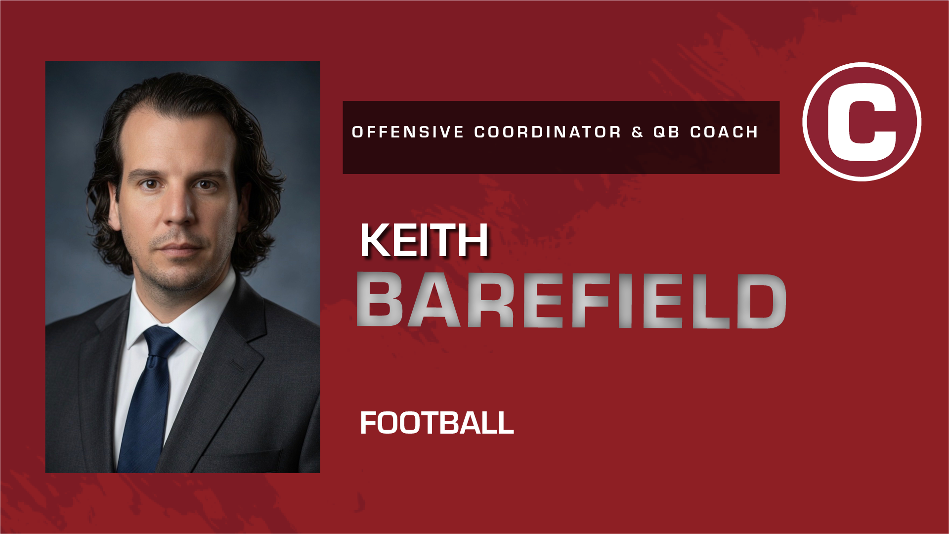 Keith Barefield Joins Football Staff As Offensive Coordinator/QB Coach