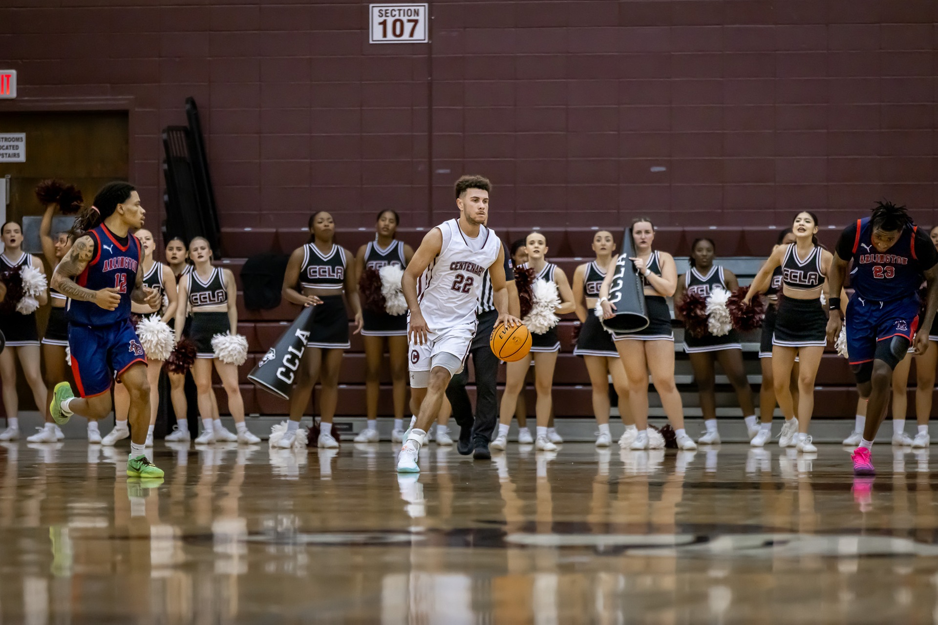 Rookie Kane Broussard made program history with ten 3-pointers made on Tuesday night. PHOTO: Calvin Hearns