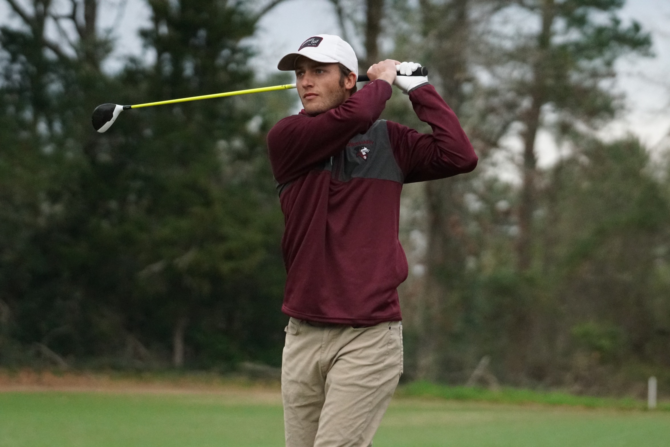 Senior Andrew Bennett eyes another top-10 finish as he is tied for 13th headed to Tuesday's final round.