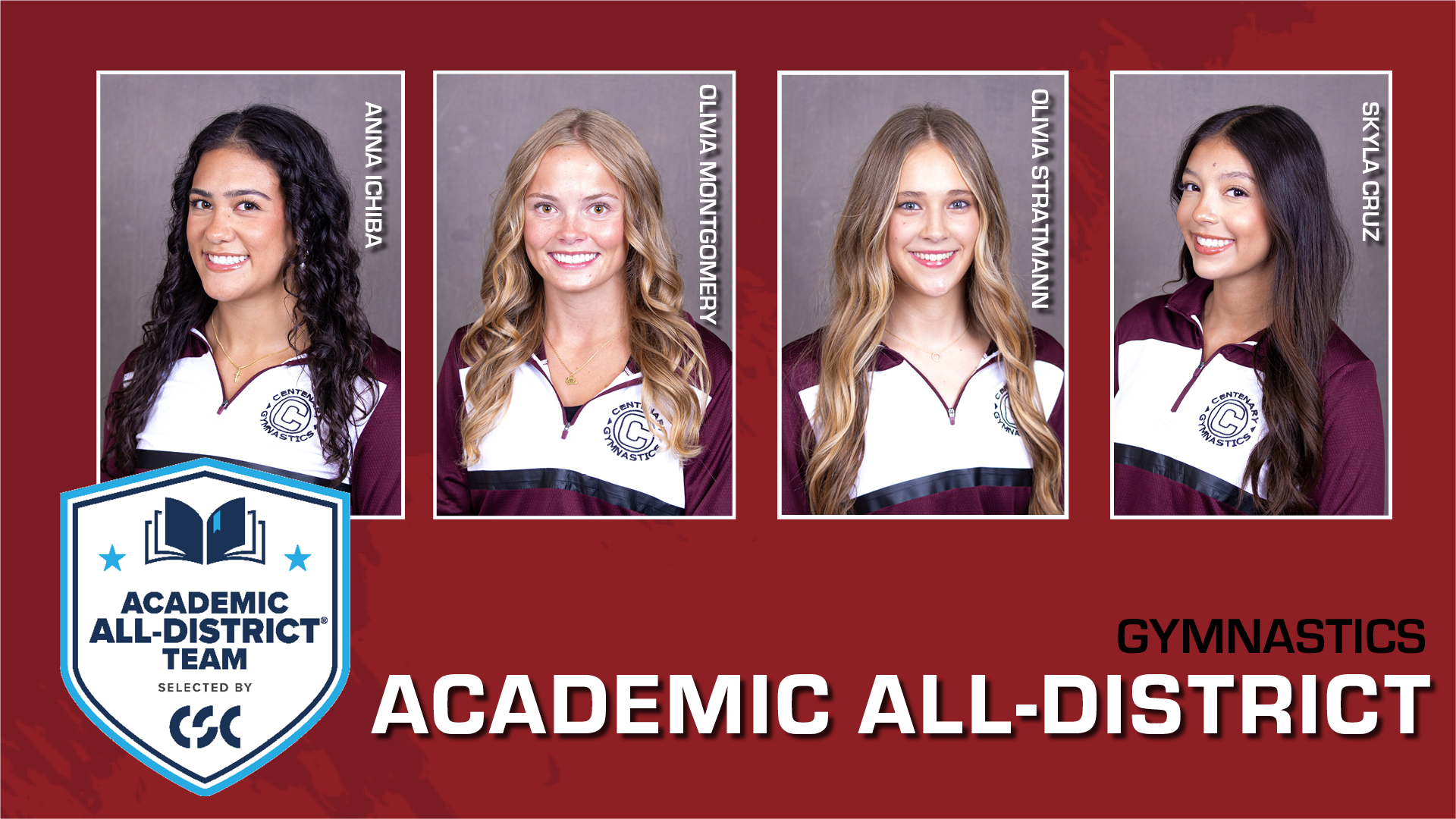 Four Gymnasts Named To CSC Academic All-District&reg; Women's At-Large Team