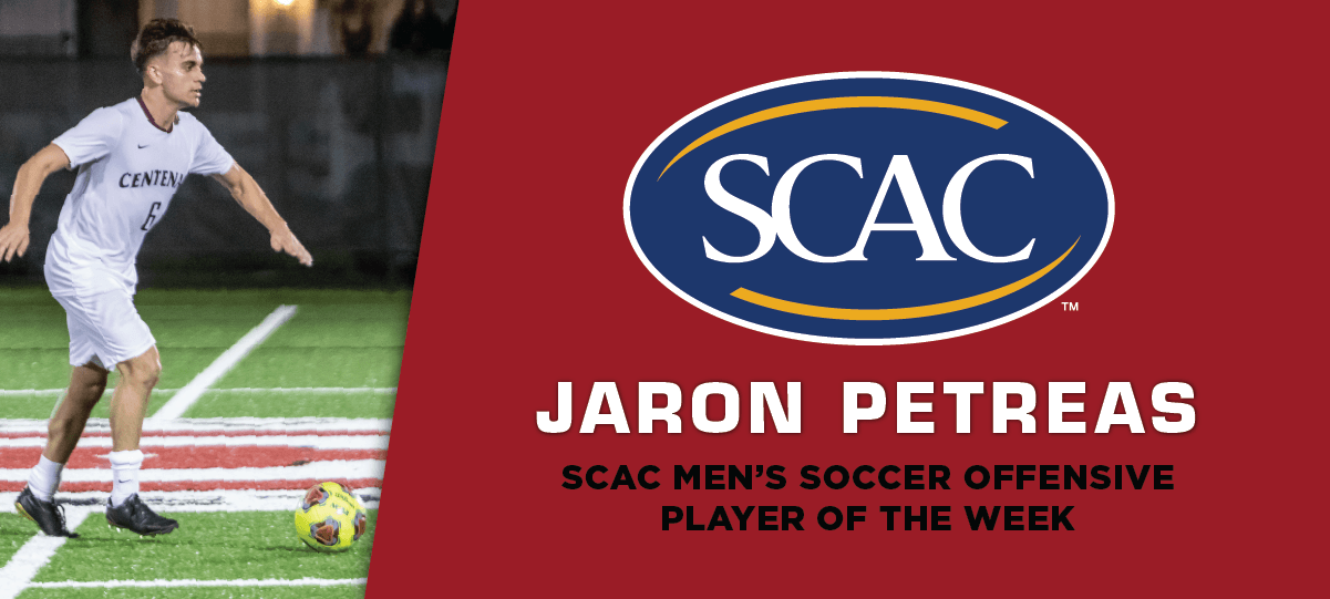 Jaron Petreas Named SCAC Men&rsquo;s Soccer Offensive Player of the Week