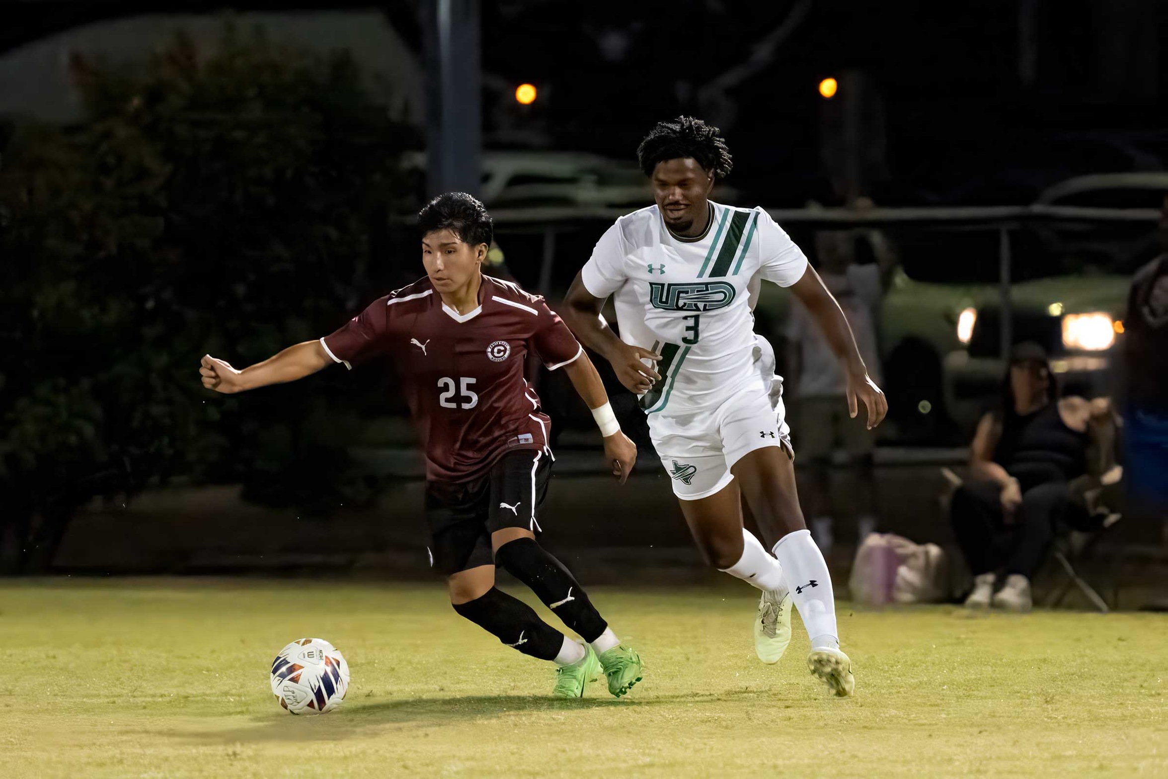 Freshman MF Emiliano Mondragon and the Gents open conference play at home on Friday night against Ozarks. 

PHOTO: Doug Fejer