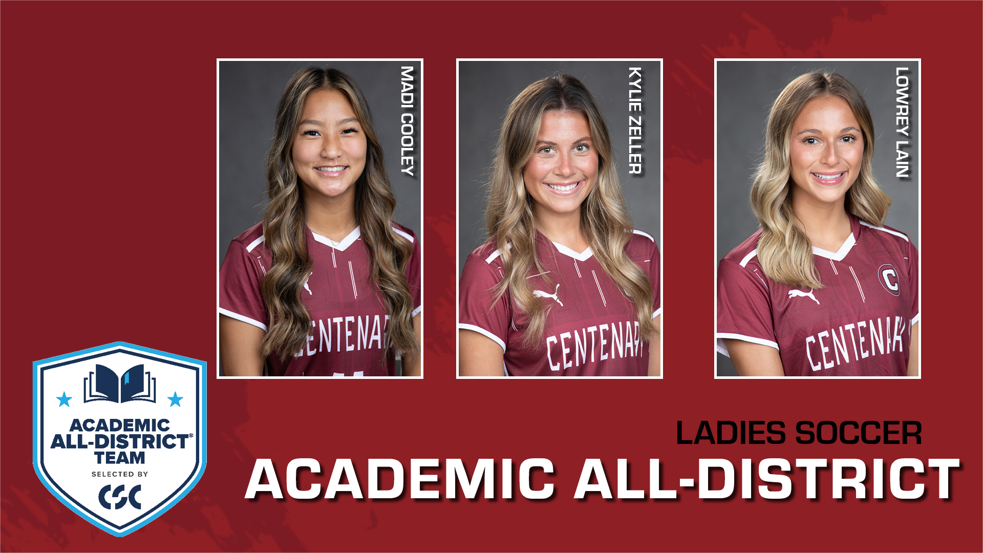 Three Ladies Earn CSC Academic All-District Honors