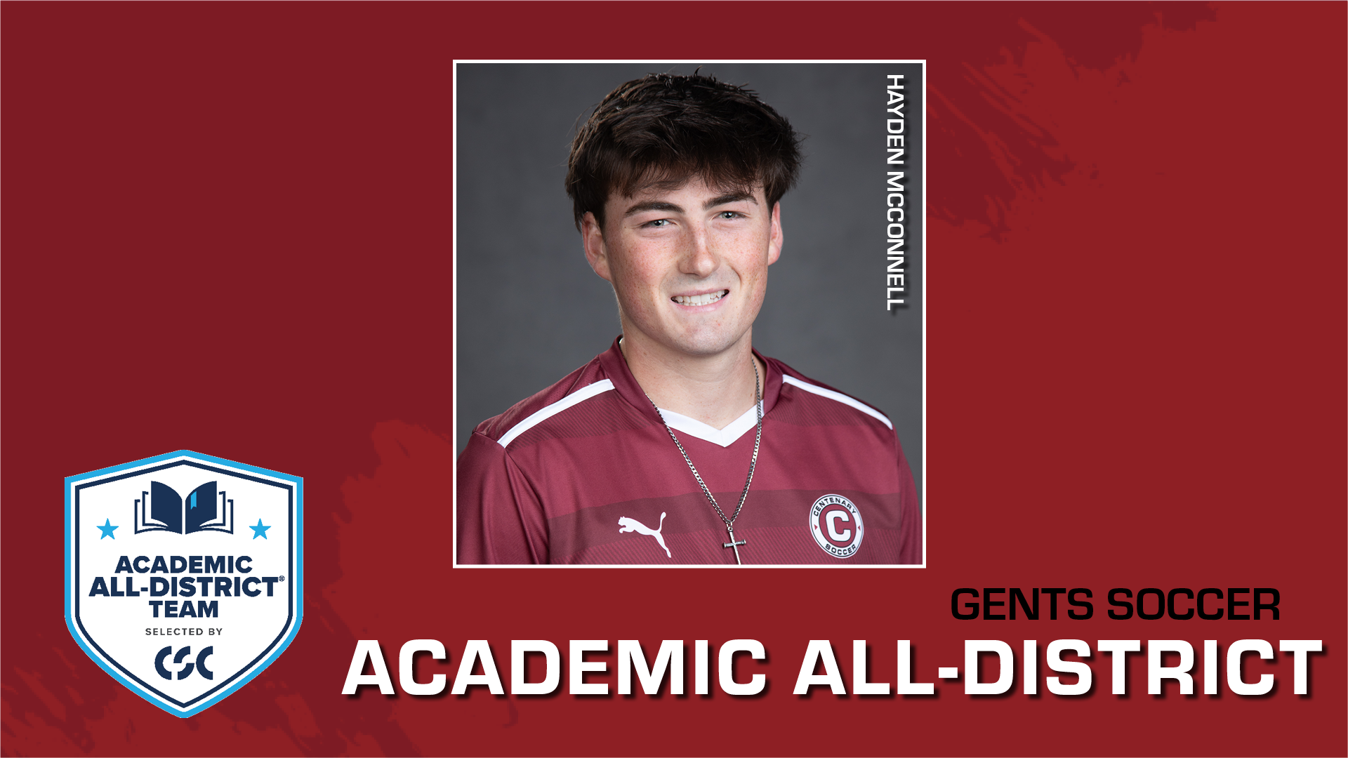 Hayden McConnell Earns CSC Academic All-District Honors