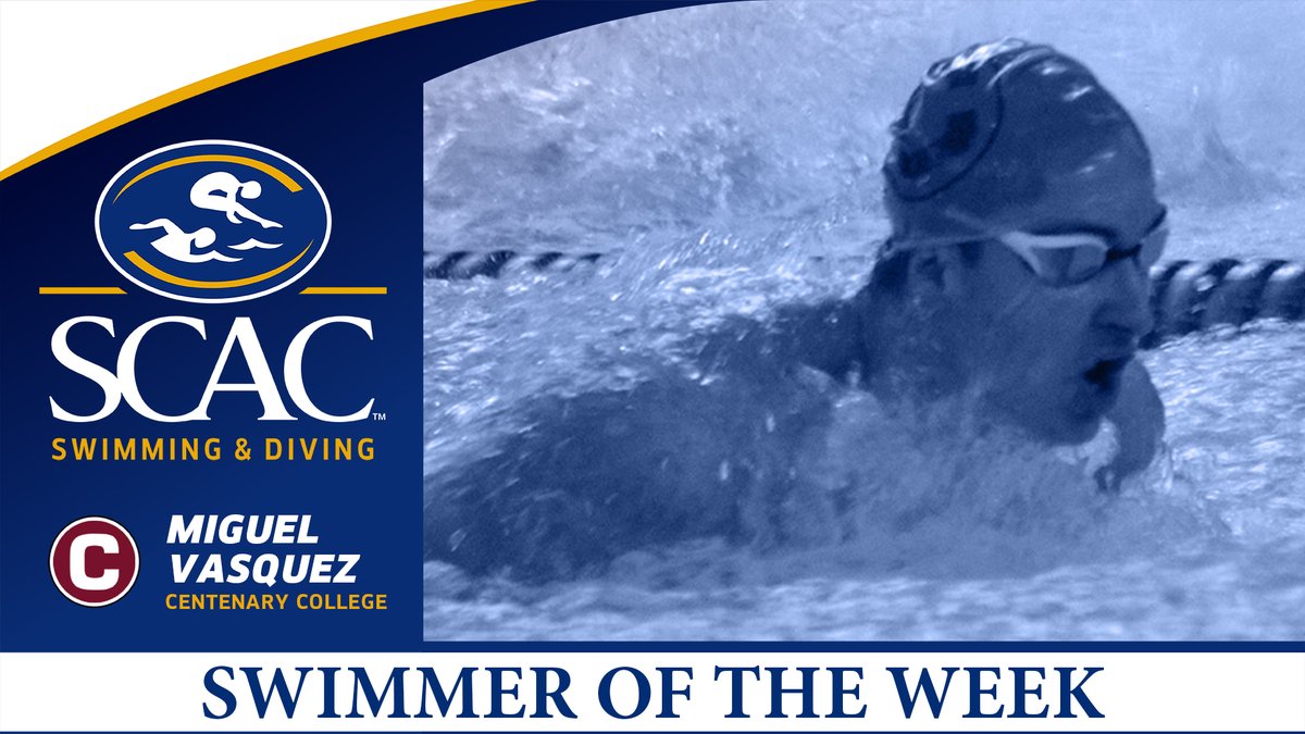 Miguel Vasquez Named SCAC Men&rsquo;s Swimmer of the Week