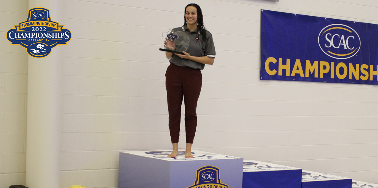 Brianna Serret Earns SCAC Women's Swimming & Diving Elite 19 Award