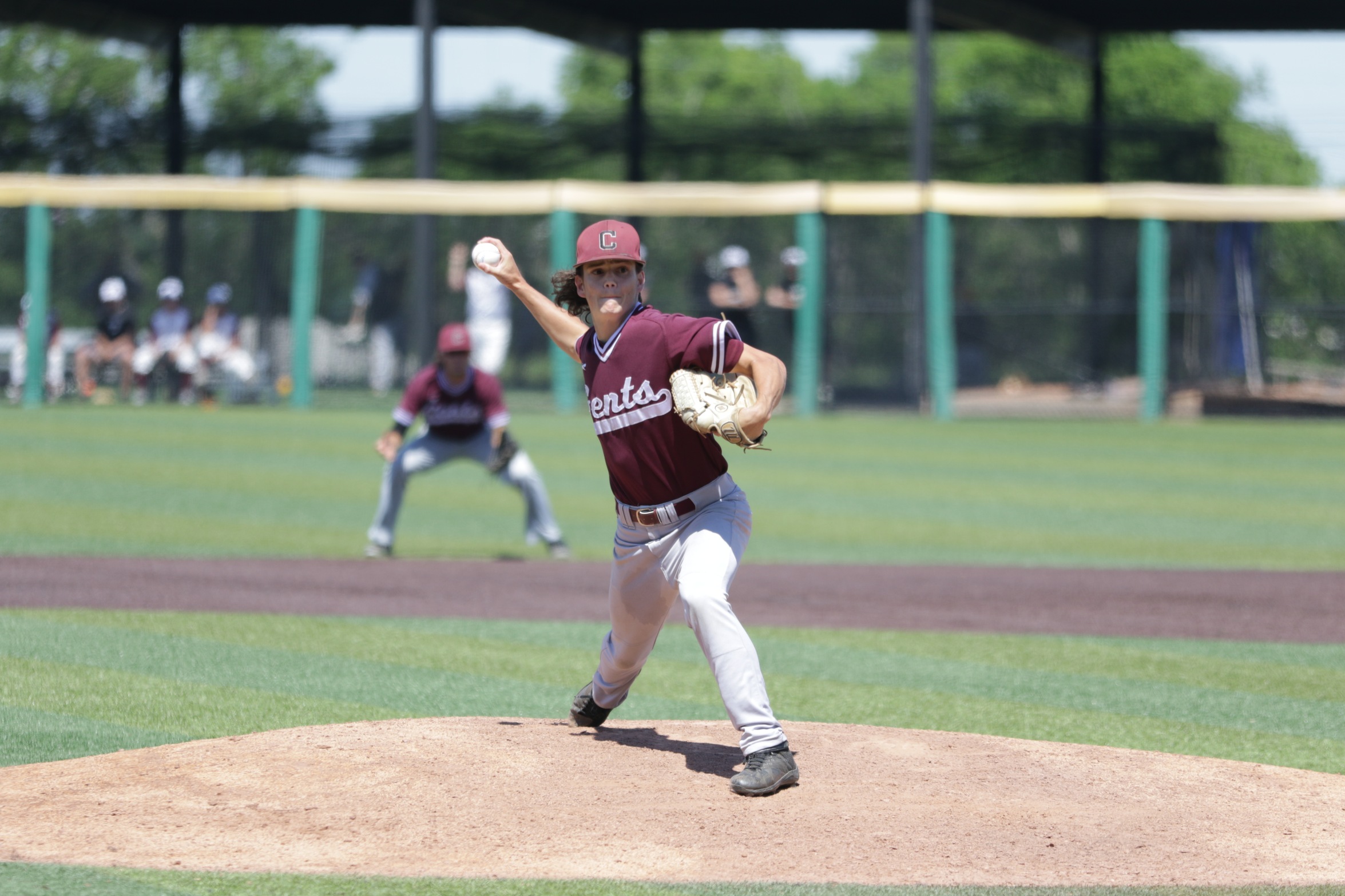 Junior RHP Parker Primeaux earned the game two win for the Diamond Gents.