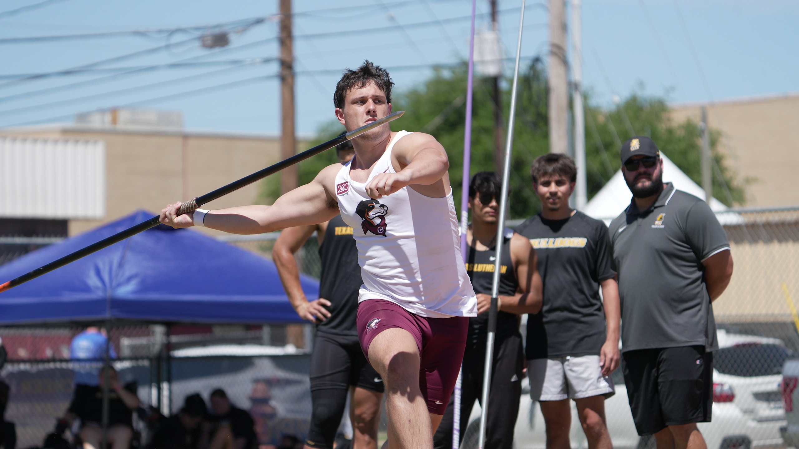 Freshman Michael Cunningham finished 10th in the javelin on Friday.

PHOTO: SCAC