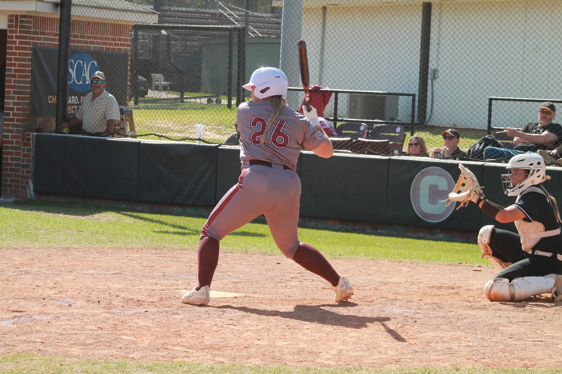 Senior Abby Touchet and the Ladies fell 9-7 to the 'Roos on Sunday.

PHOTO: Gina Roach