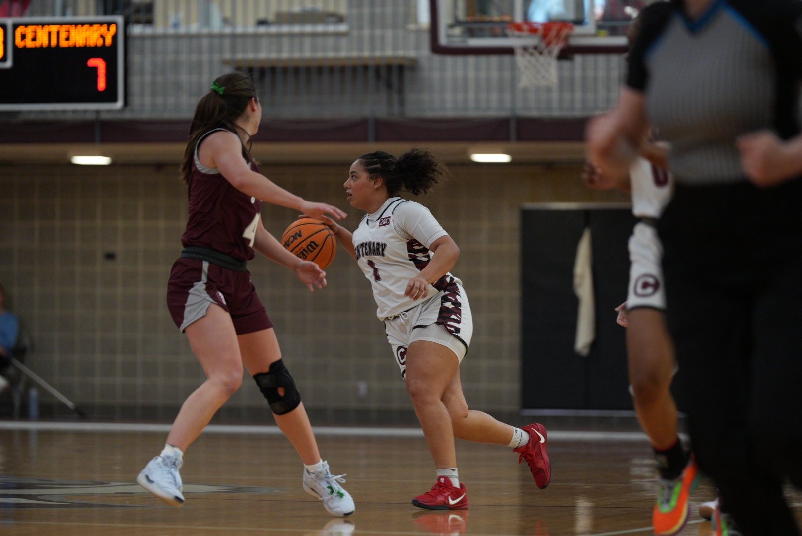 Junior F Layla Powell and the Ladies could not keep pace with Trinity on Saturday.