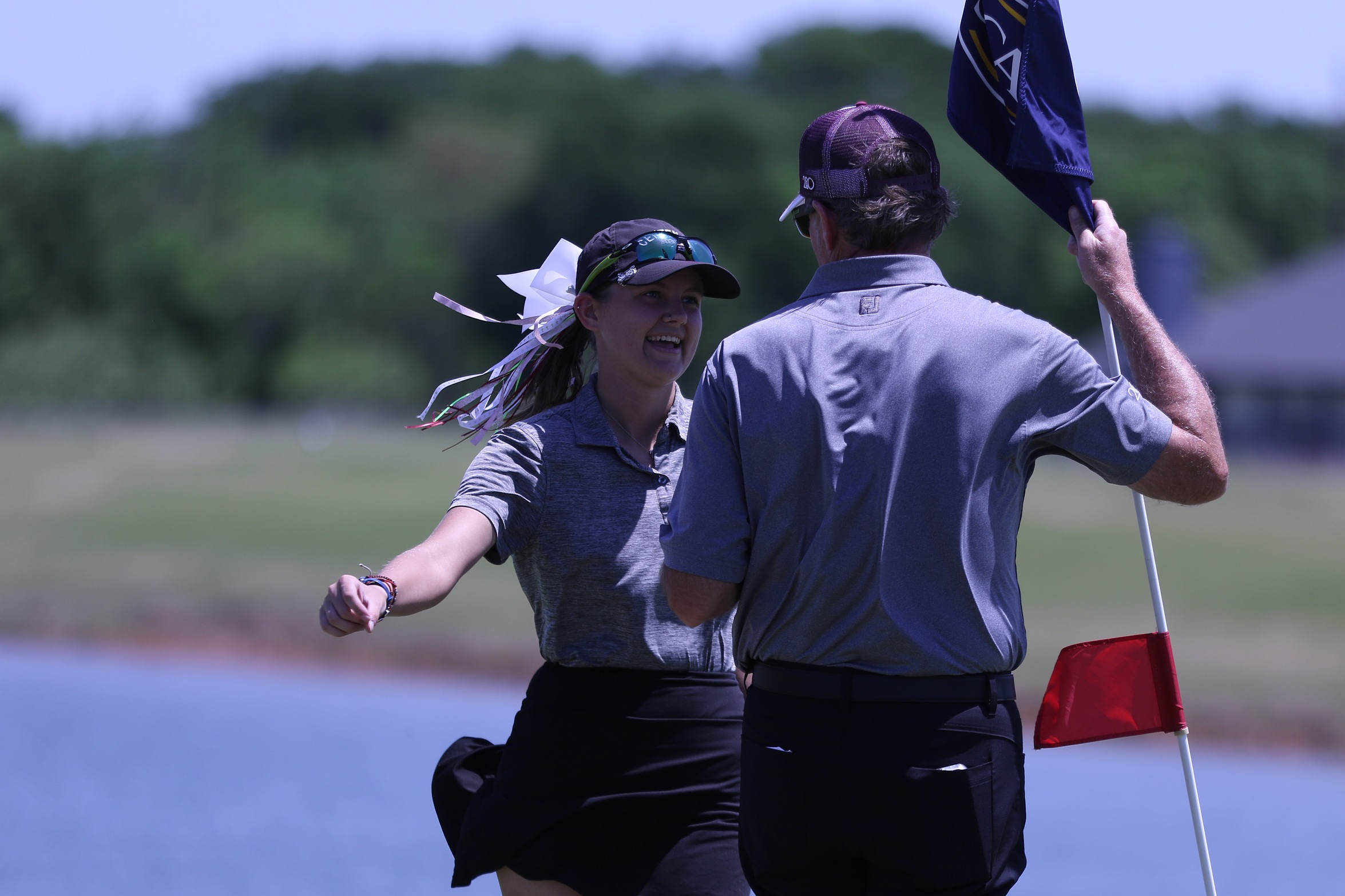 Junior Jordyn Templeton&nbsp;(Columbus, Texas) and her veteran head coach Emlyn Aubrey open their season on Monday.