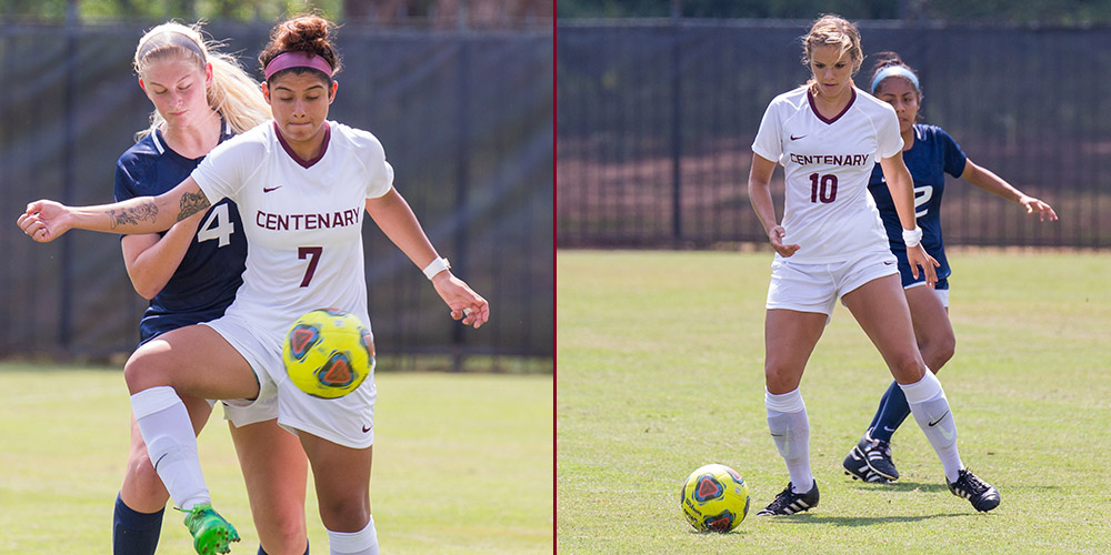 Juniors Betzabet Bravo (left) and Kyra Montes (right) named captains for Ladies Soccer for 2018.