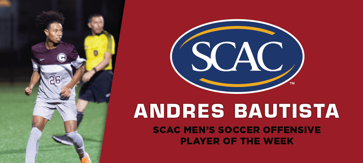 Andres Bautista Named SCAC Men&rsquo;s Soccer Offensive Player of the Week
