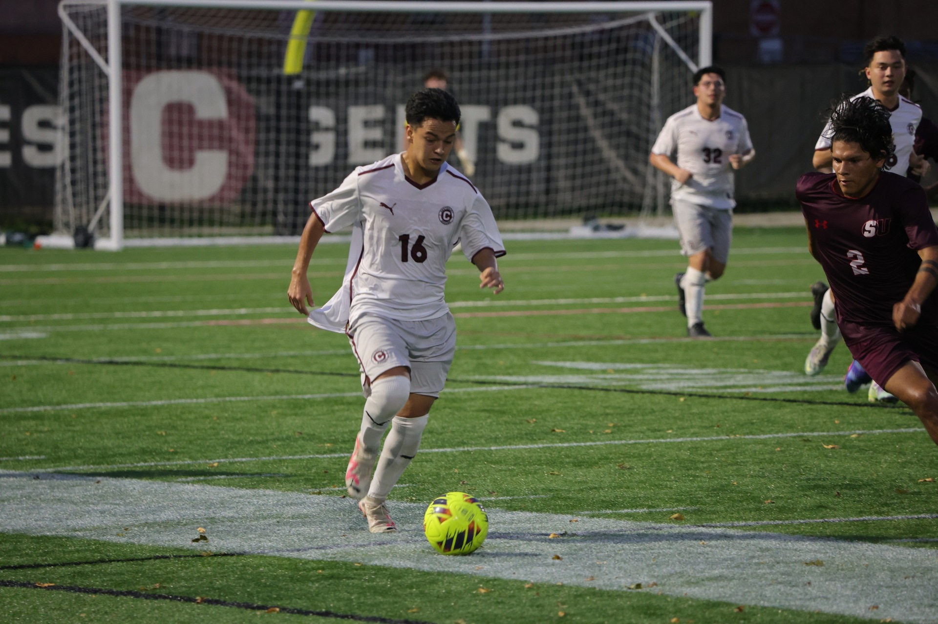 Junior F Fernando Santos scored the Gents' first goal in Friday's season-opening win.