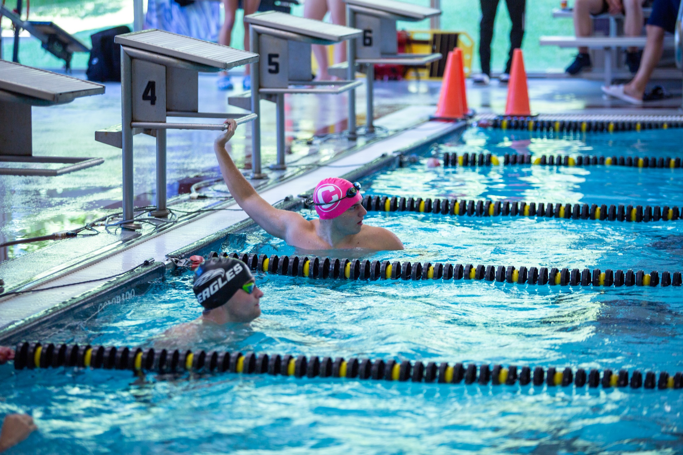 Fifteen Top 5-Finishes Highlight Swimming's Performance On Saturday